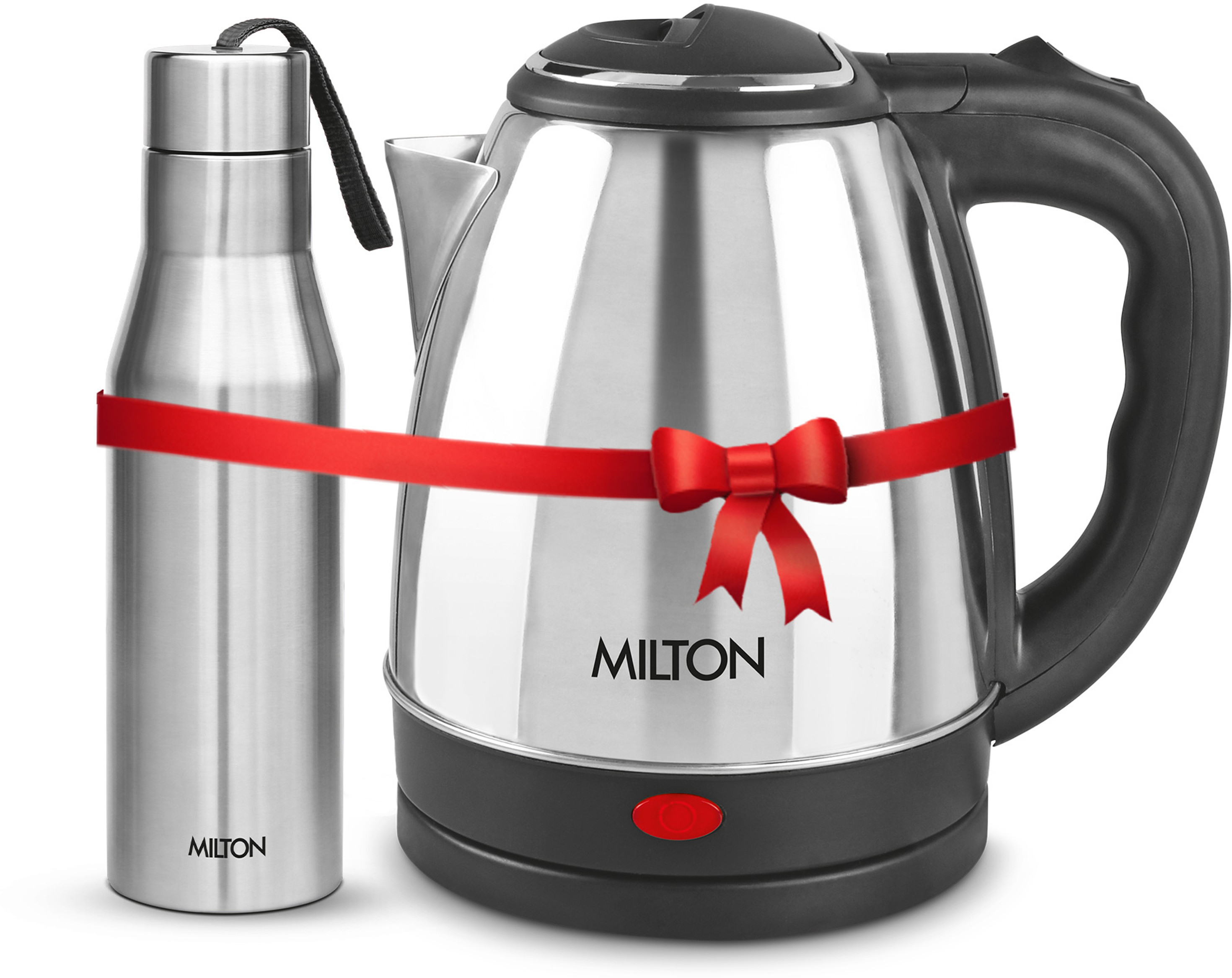 MILTON GO ELE KETTLE 1200+SUPER 750 Beverage Maker (1.2 L, Silver)